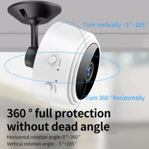 A9 1080P HD Magnetic WiFi Mini Camera | Wireless Security Camera with Night Vision & HDSF App Support thumbnail 7