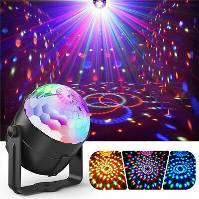 LED Disco Party Lights Crystal Magic Ball 3W RGB | Colorful Projection Lamp for Parties & Events thumbnail 4