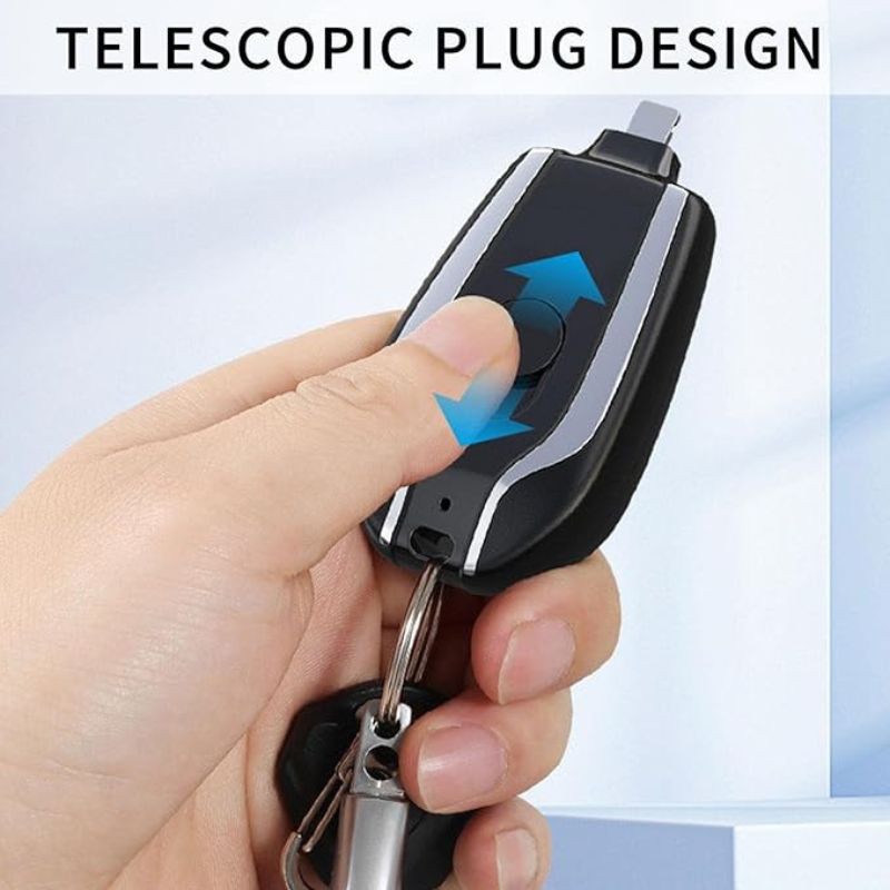 Mini Keychain Power Bank | Ultra-Compact 1500mAh | Emergency Charger for Phones & Gadgets thumbnail 5