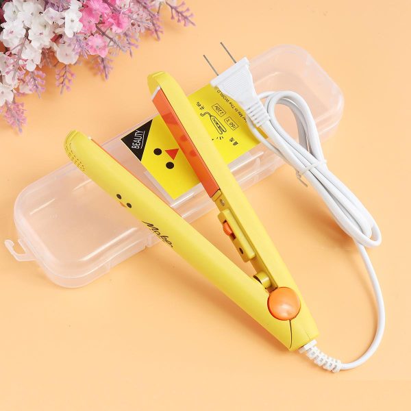 Mini Portable Ceramic Hair Straightener & Curler | Frizz-Free Smooth Hair | Random Color thumbnail 2