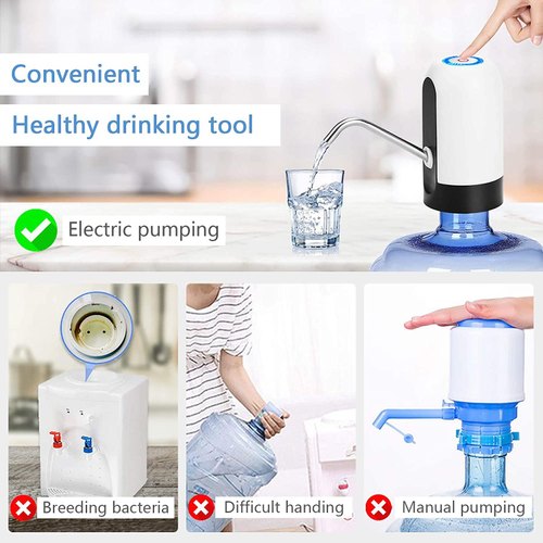 Portable Electric Automatic Water Pump & Dispenser | USB Rechargeable, Hygienic, Easy-to-Use thumbnail 3