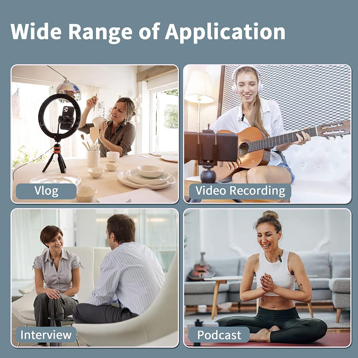 K9 Dual Wireless Lavalier Microphone | Plug & Play USB Type-C | Mic with Auto Sync & Noise Reduction thumbnail 4