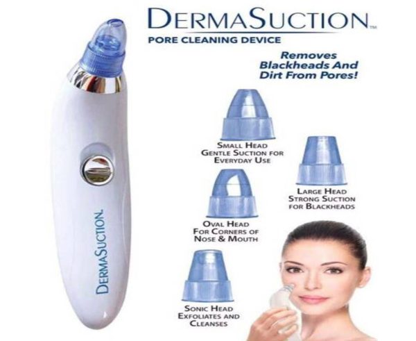 Blackhead Removal Machine | Derma Suction 3 In 1 Black Head Remover Machine | Acne Pimple Pore Cleaner Vacuum Suction Tool thumbnail 2