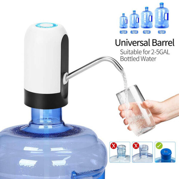 Portable Electric Automatic Water Pump & Dispenser | USB Rechargeable, Hygienic, Easy-to-Use thumbnail 8