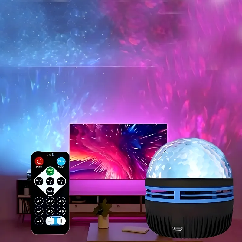 Q6 Mini LED Starry Projection Light with Remote Control | USB Galaxy Night Lamp thumbnail 3