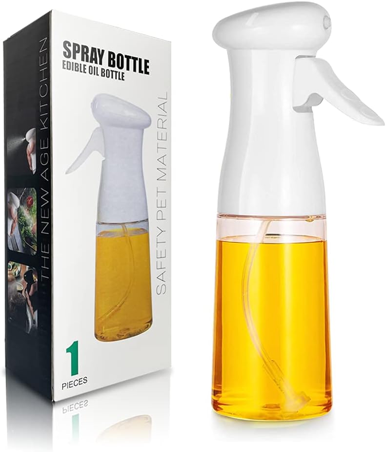 Plastic Glass Kitchen Cooking Spray Bottle | 200ML | BBQ Olive Oil & Vinegar Oil Sprayer thumbnail 10