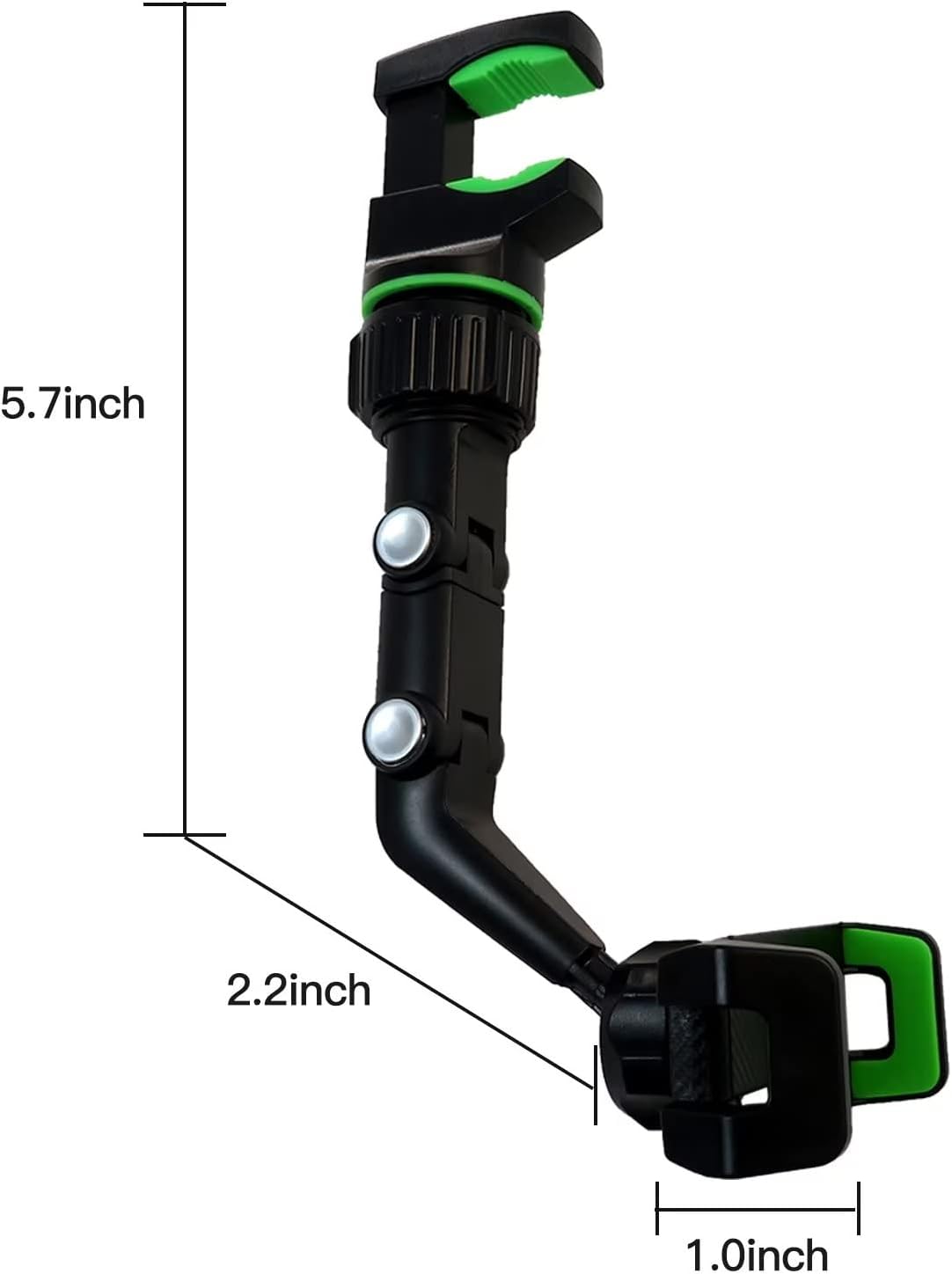 Universal Car Rearview Mirror Phone Holder | Hands-Free Adjustable Mount for Smartphones & GPS thumbnail 8