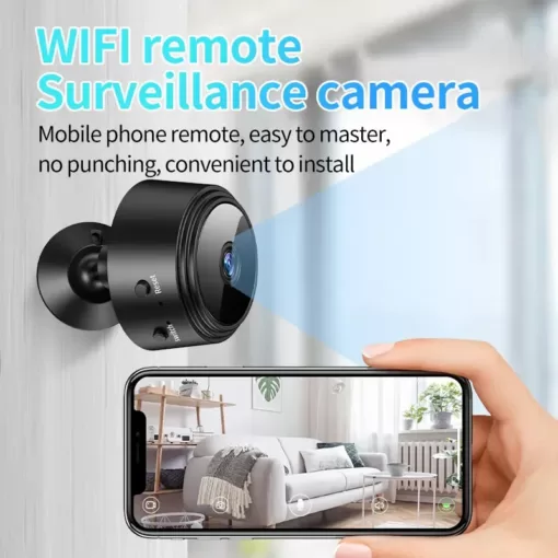 A9 1080P HD Magnetic WiFi Mini Camera | Wireless Security Camera with Night Vision & HDSF App Support thumbnail 4