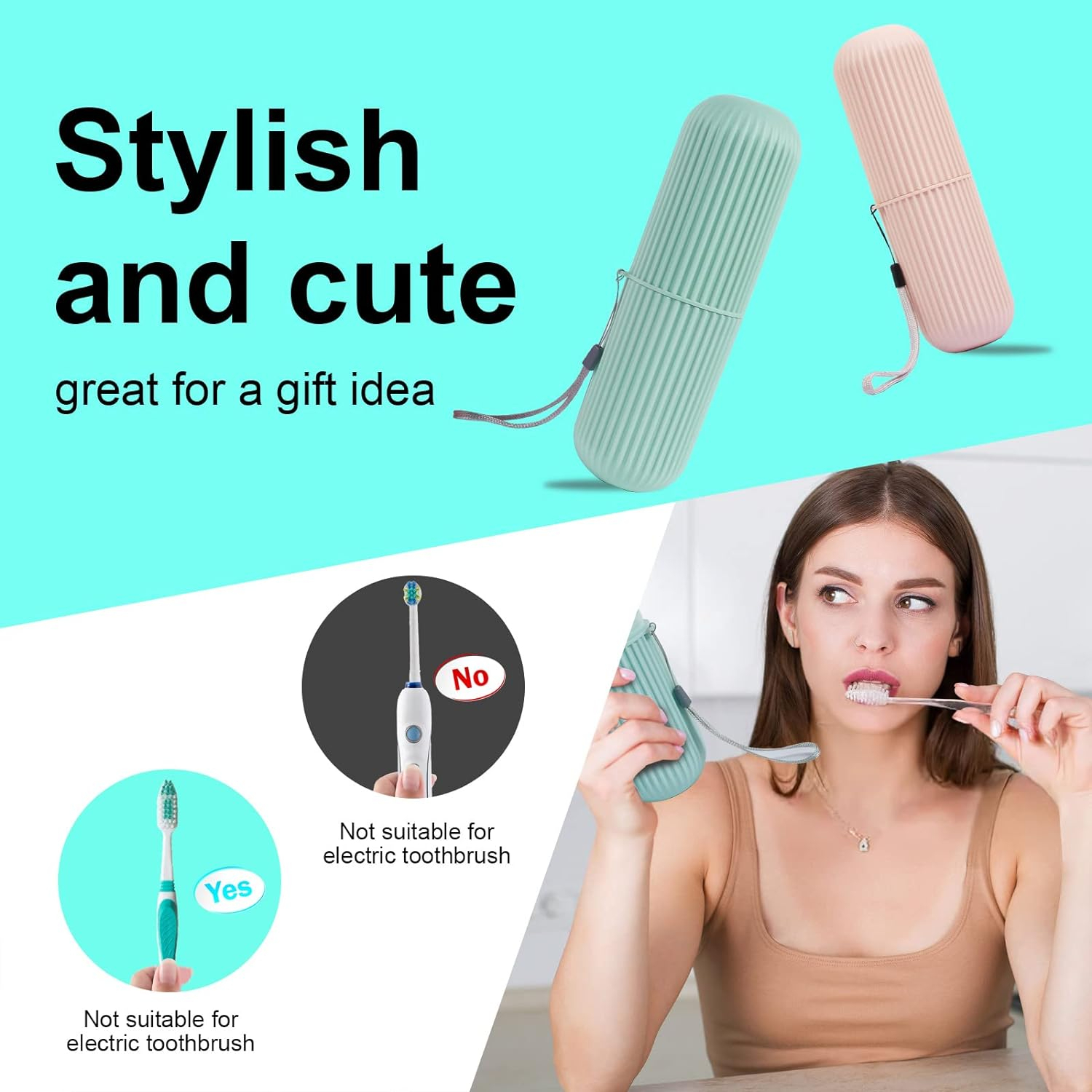 Portable Toothbrush & Toothpaste Holder Case | Travel Storage Box with Cup Function thumbnail 4