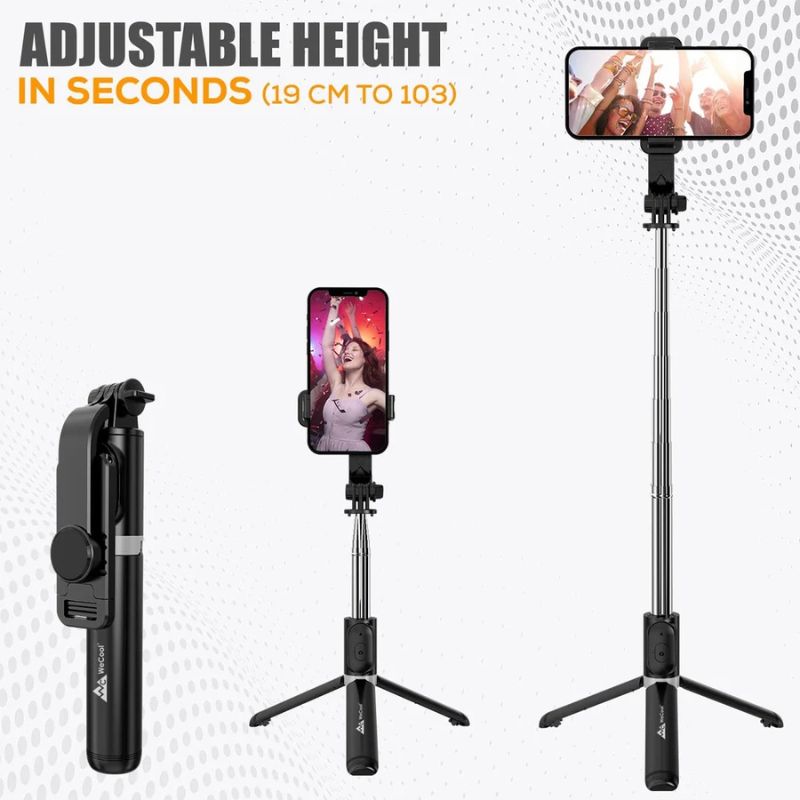 NeePho P170S Selfie Stick Tripod | Extendable , Bluetooth Remote, Universal Smartphone Mount | Durable Metal Build & Lightweight Design thumbnail 3