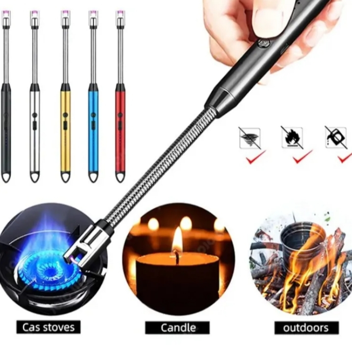 USB Rechargeable Flameless Arc Lighter | Flexible & Windproof Electric Wand Lighter thumbnail 5
