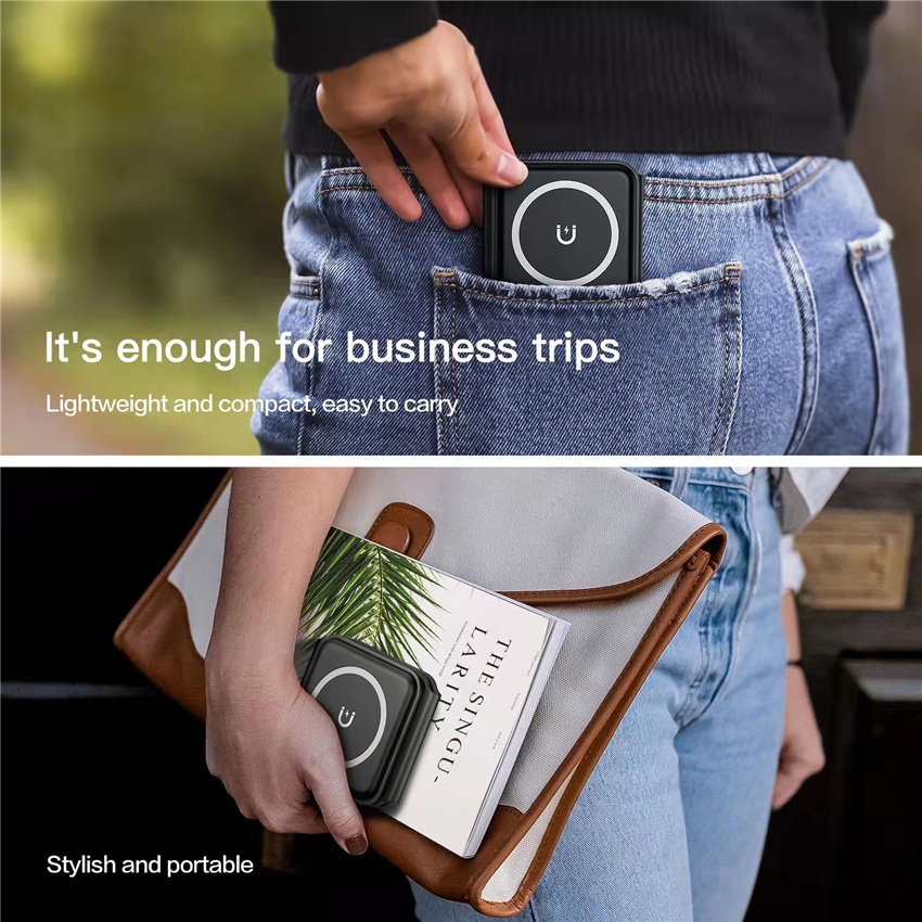 3-in-1 Foldable Magnetic Wireless Charger 15W Charging Station for iPhone Apple Watch and AirPods thumbnail 4