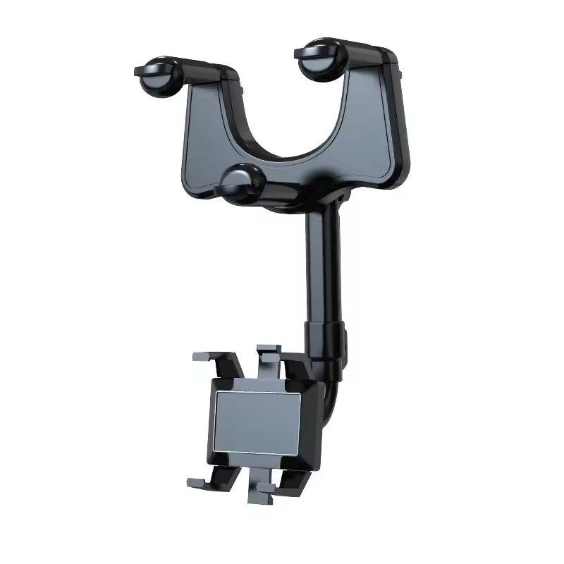 360° Rotatable & Retractable Rearview Mirror Phone Holder | Safe & Convenient Driving Mount thumbnail 6