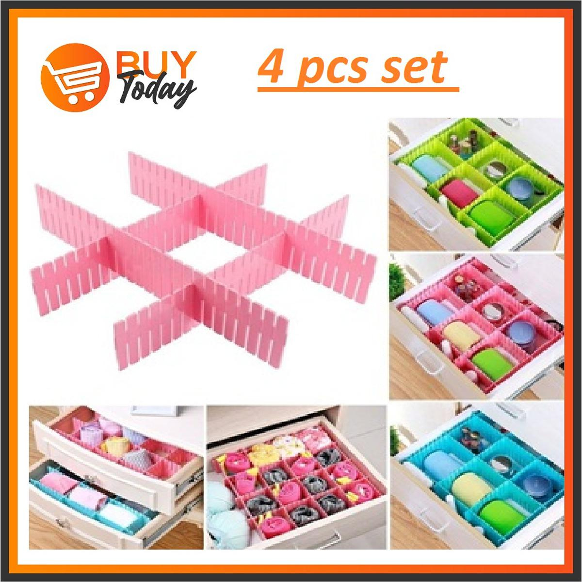 Drawer Organizer Board Storage Box | Adjustable Clapboard Divider Set | 4 Pcs thumbnail 4