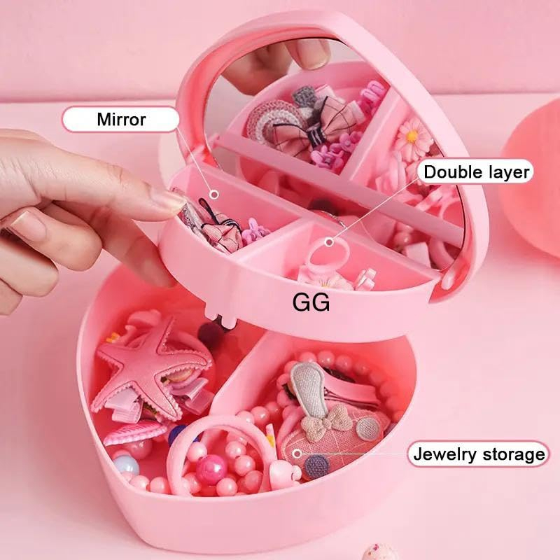 Heart Shape Jewellery Box for Girls | Cute & Stylish Jewelry Organizer thumbnail 5
