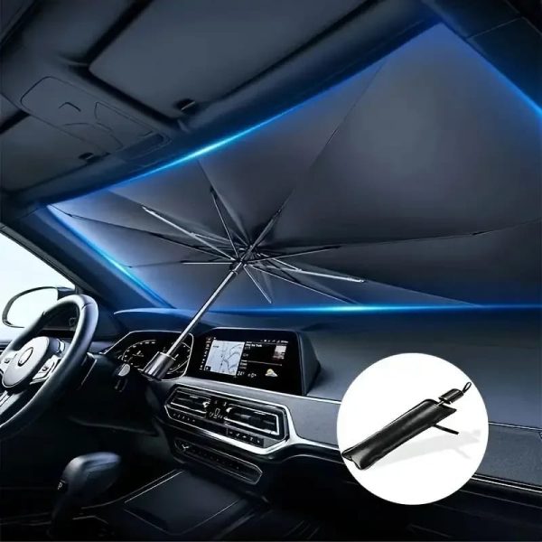 Foldable Car Windshield Umbrella Sunshade | UV Protection & Heat Blocker for All Vehicles thumbnail 7