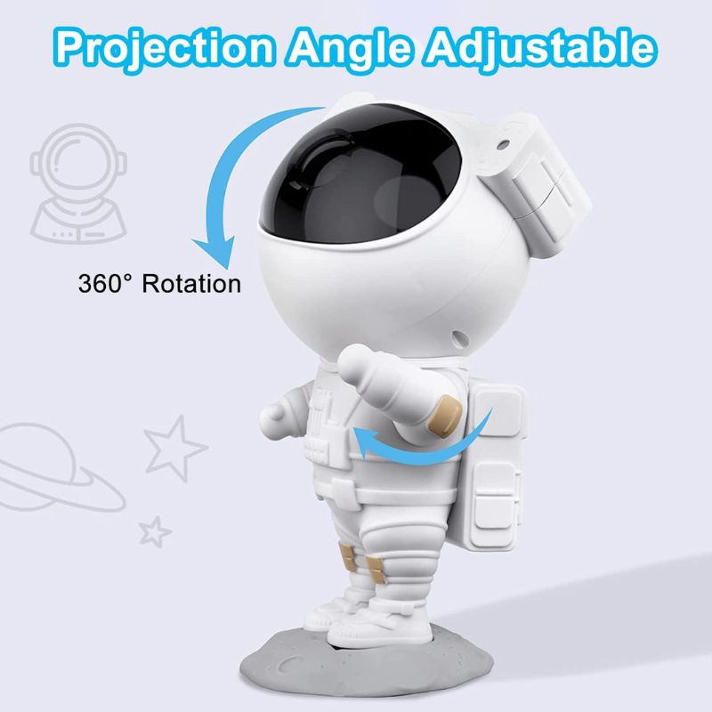 Astronaut Star Projector Night Light | Bring the Galaxy to Your Room | LED Nebula & Starry Sky Projection thumbnail 7
