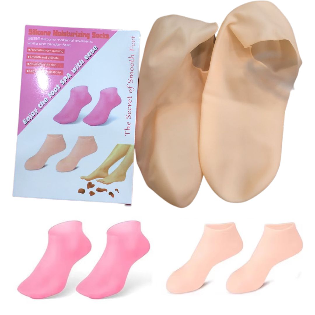 Silicone Jelly Socks | Box Packed | Ultra-Moisturizing Gel Foot Care Protector thumbnail 6