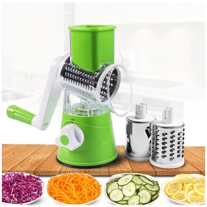 Multi-Functional Tabletop Drum Grater Manual Vegetable Cutter Slicer and Grater for Kitchen thumbnail 5