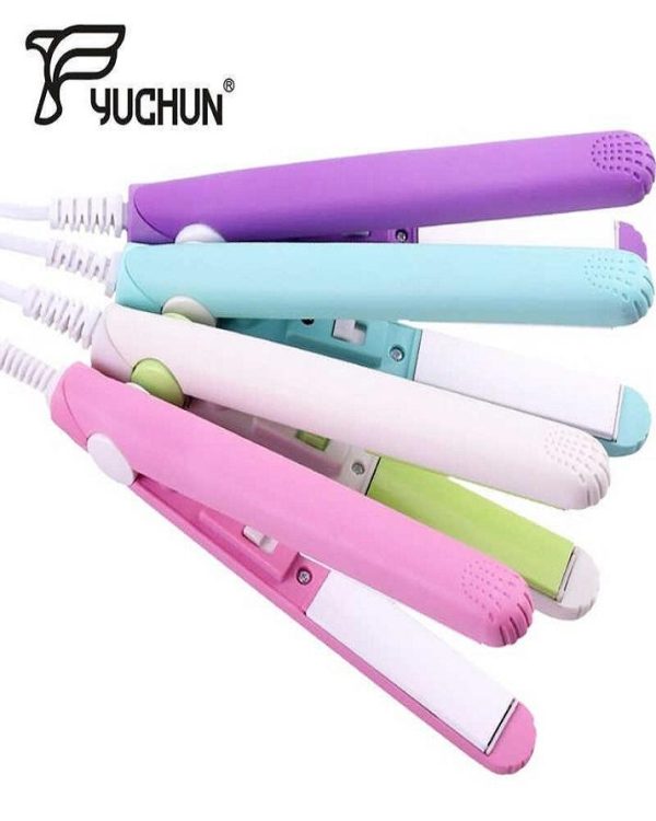Mini Portable Ceramic Hair Straightener & Curler | Frizz-Free Smooth Hair | Random Color thumbnail 4