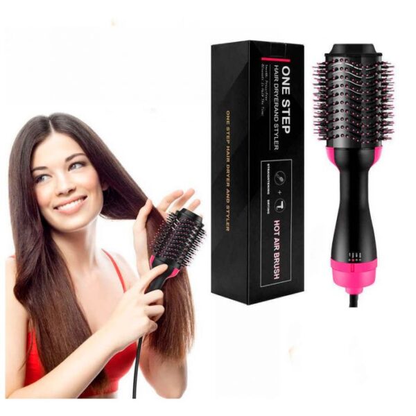 One Step Hot Air Brush | 3-in-1 Dryer, Straightener & Volumizer for Effortless Styling thumbnail 3