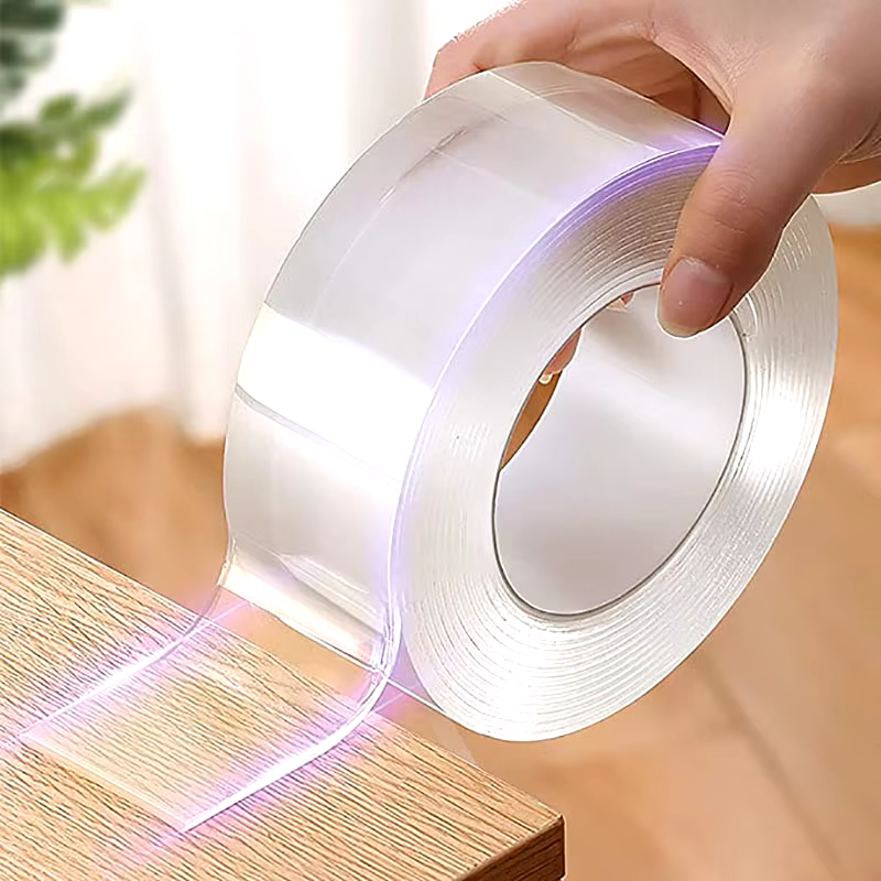 Nano Gel Grip Tape – 5M Double-Sided Transparent Nano Tape | Washable, Reusable & Traceless thumbnail 3