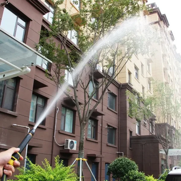 Metal High-Pressure Adjustable Nozzle Water Spray Gun | Heavy-Duty Brass Hose Sprayer for Cleaning & Watering thumbnail 7
