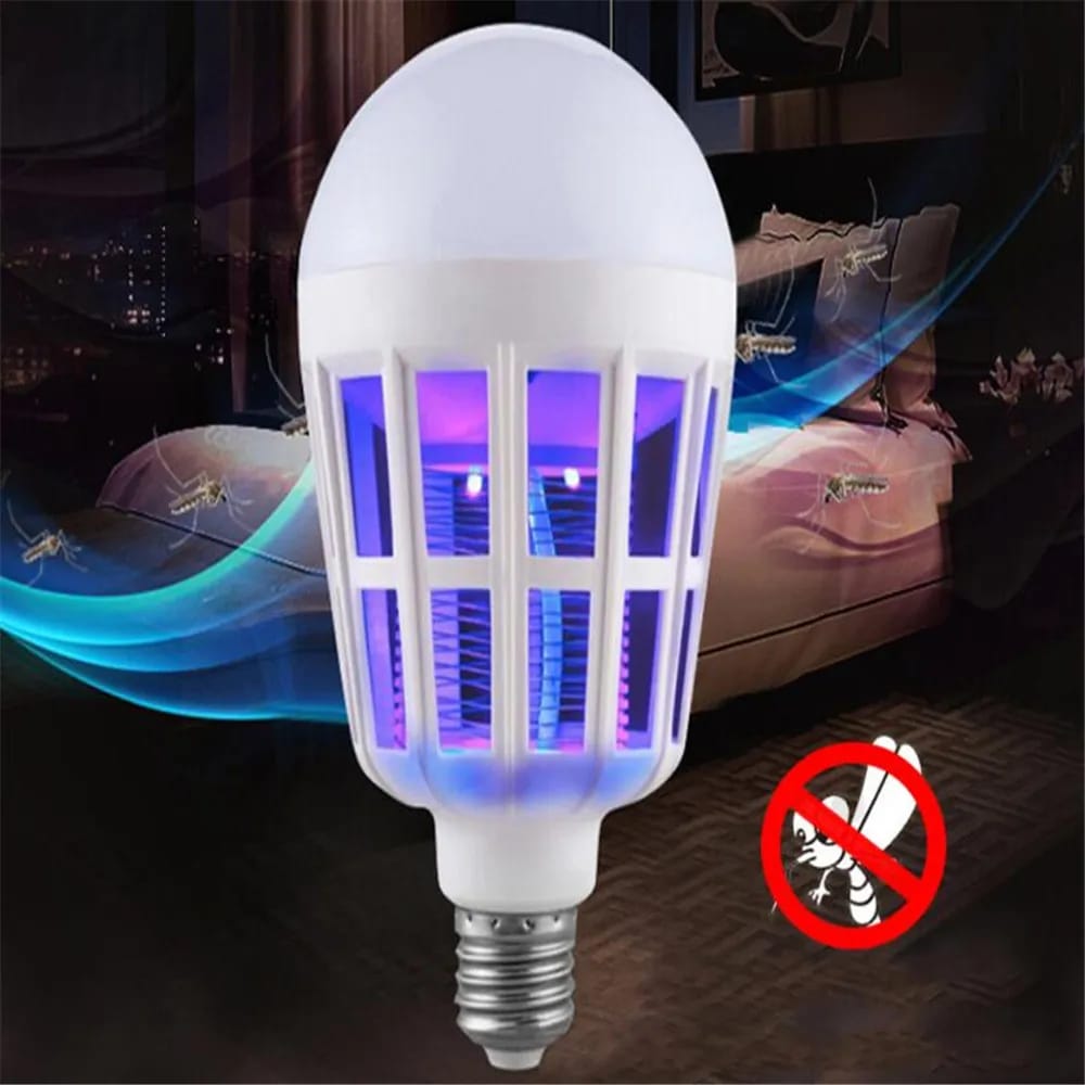 2-in-1 LED Mosquito Killer Bulb | 15W Insect Zapper Light | Silent, Odorless, Energy Saving thumbnail 5
