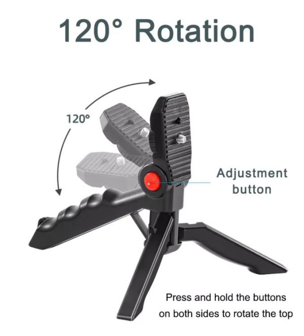 AY-49 Video Making Kit | All-in-One Vlogging Tripod with Wireless Remote, Microphone, LED Light & Mobile Holder thumbnail 6
