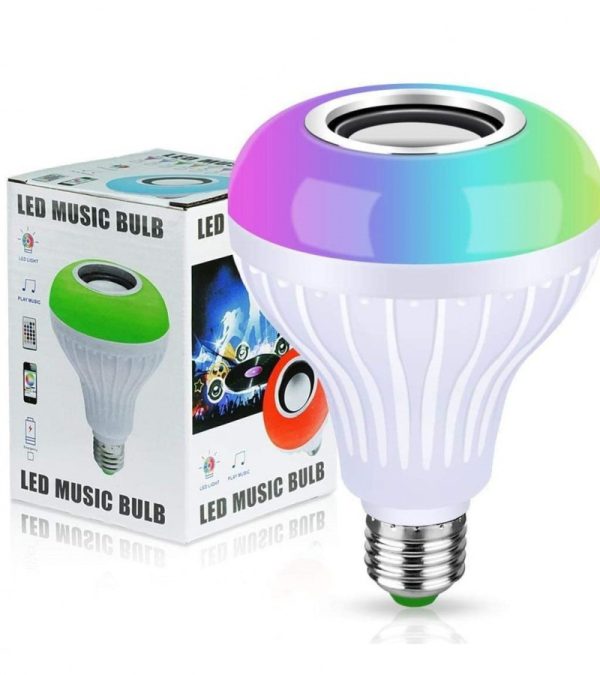 2-in-1 Smart LED Bulb with Bluetooth Speaker | RGB Color Light + Remote Control thumbnail 3