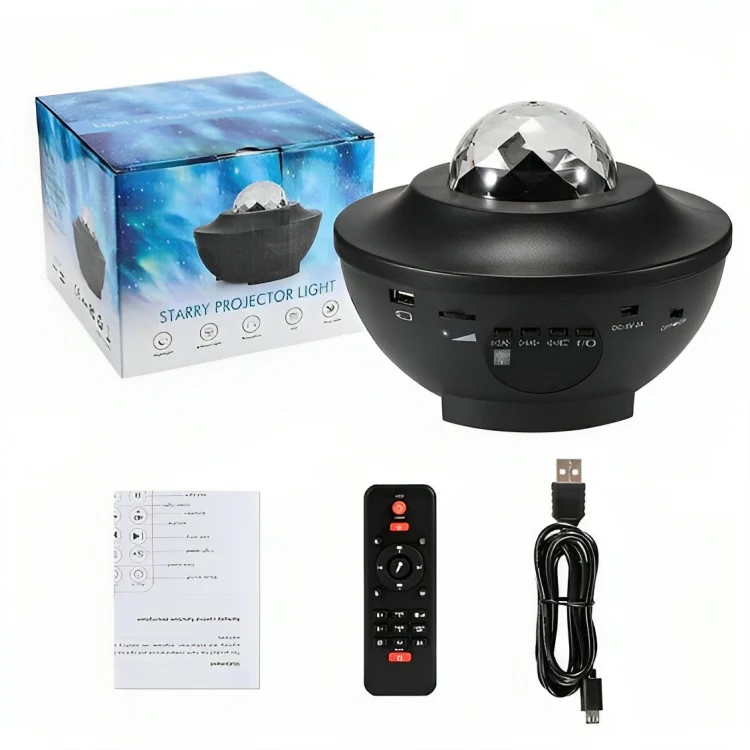 Galaxy Star Projector Lamp | LED Nebula Universe Effect & Built-in Speaker thumbnail 7