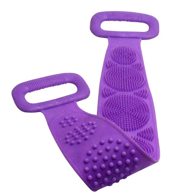 Magic Silicone Brushes Bath Towels | Rubbing Back Mud Peeling Body Massage Shower Extended | Scrubber Skin Clean Brushes Bathroom thumbnail 2