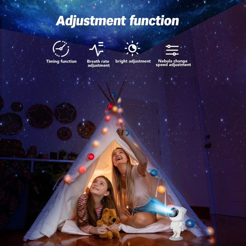 Astronaut Star Projector Night Light | Bring the Galaxy to Your Room | LED Nebula & Starry Sky Projection thumbnail 4