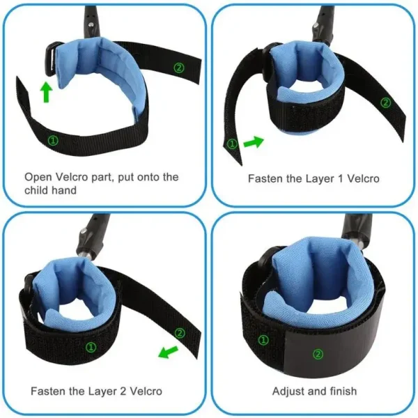 Anti-Lost Wrist Link for Kids | Child Safety Harness Strap for Travel, Parks & Crowded Areas thumbnail 6