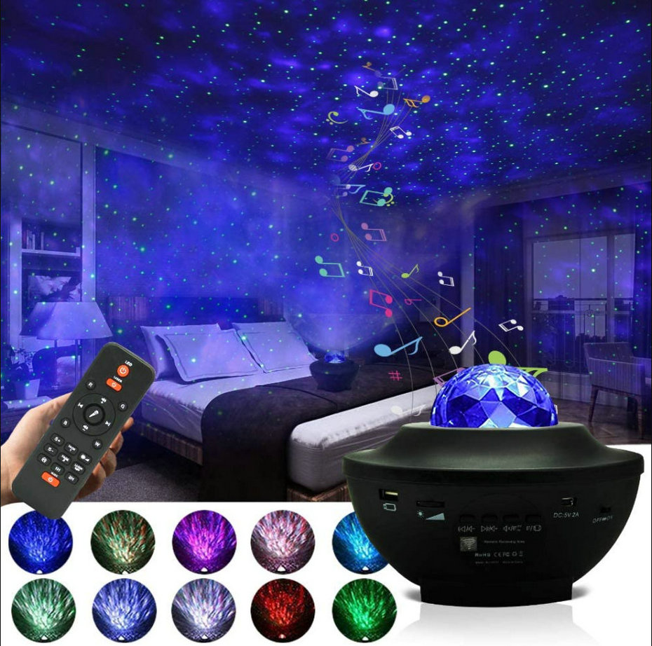 Galaxy Star Projector Lamp | LED Nebula Universe Effect & Built-in Speaker thumbnail 3