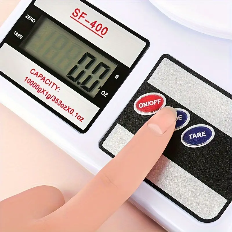 Digital Kitchen Weighing Scale | 10kg Capacity | High-Precision LCD with Tare Function thumbnail 7