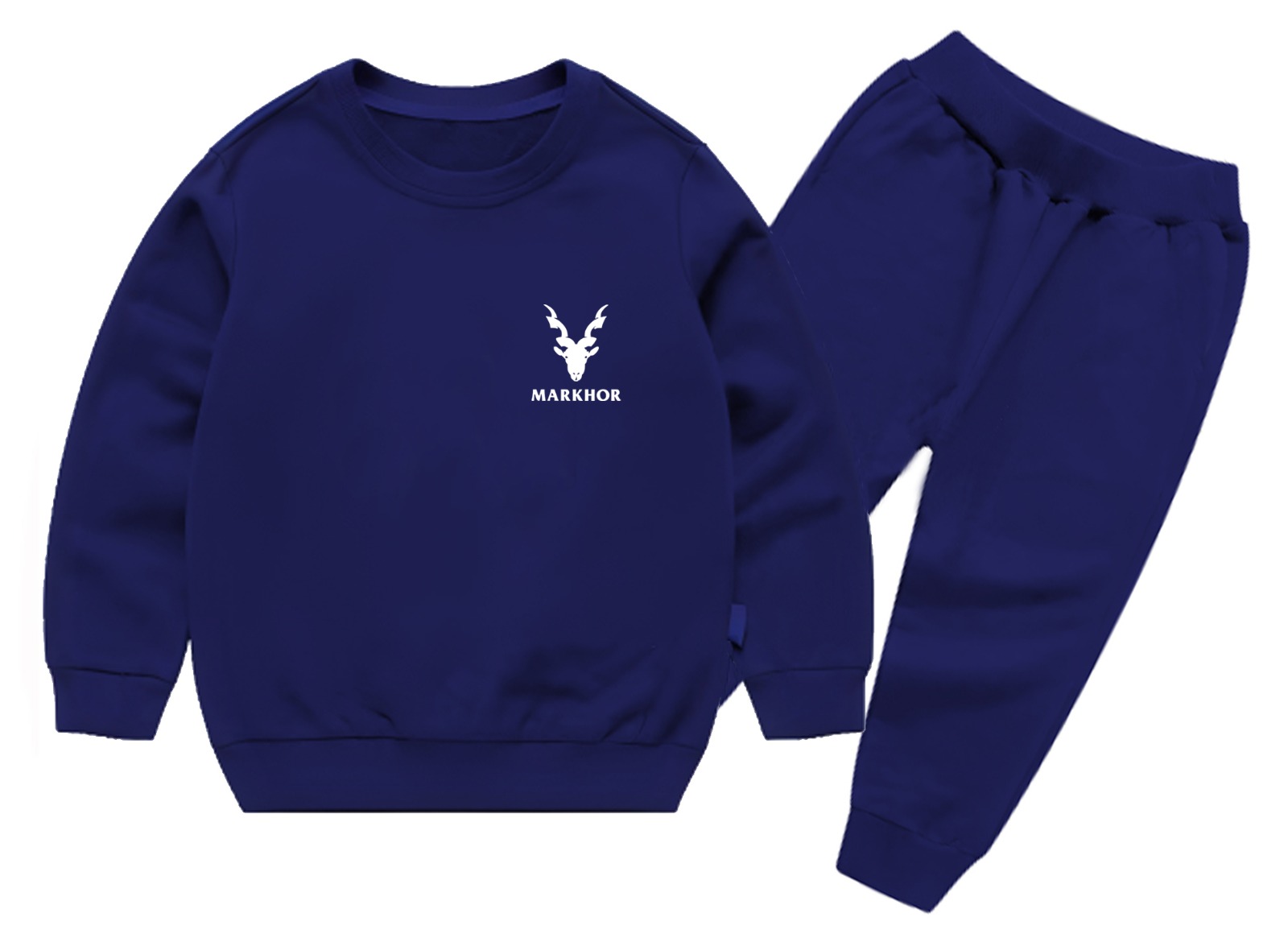 Winter Kids Markhor Printed Tracksuit | Full Sleeves Round Neck T-Shirt & Trouser Set – Warm, Stylish & Comfortable Outfit thumbnail 4