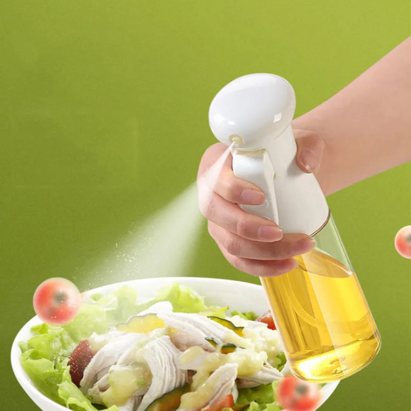 Plastic Glass Kitchen Cooking Spray Bottle | 200ML | BBQ Olive Oil & Vinegar Oil Sprayer thumbnail 8