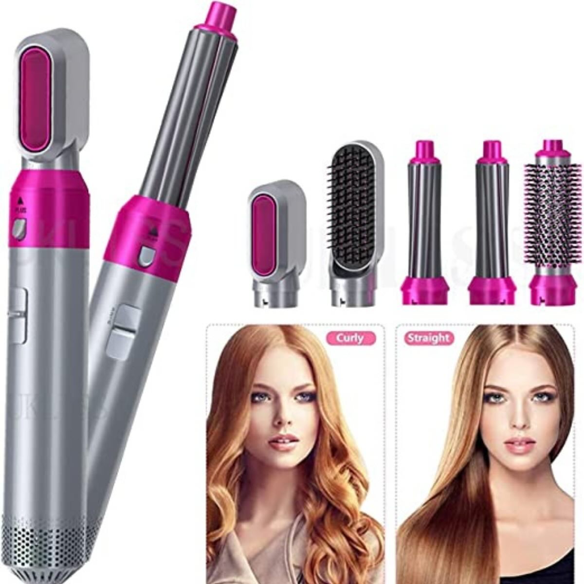 5-in-1 Electric Hair Dryer Brush Kit | Blow Dryer, Straightener, Curler & Volumizer Styling Tool thumbnail 8