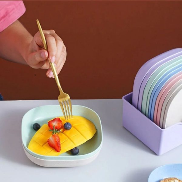 Food Grade Plastic Household Dining Plates | 10 pcs Elliptical Spit Bone Plate Set | Multi-Function & Durable thumbnail 4