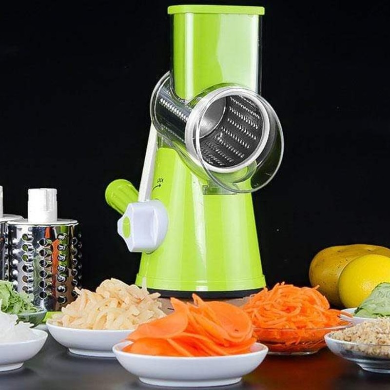 Multi-Functional Tabletop Drum Grater Manual Vegetable Cutter Slicer and Grater for Kitchen thumbnail 7