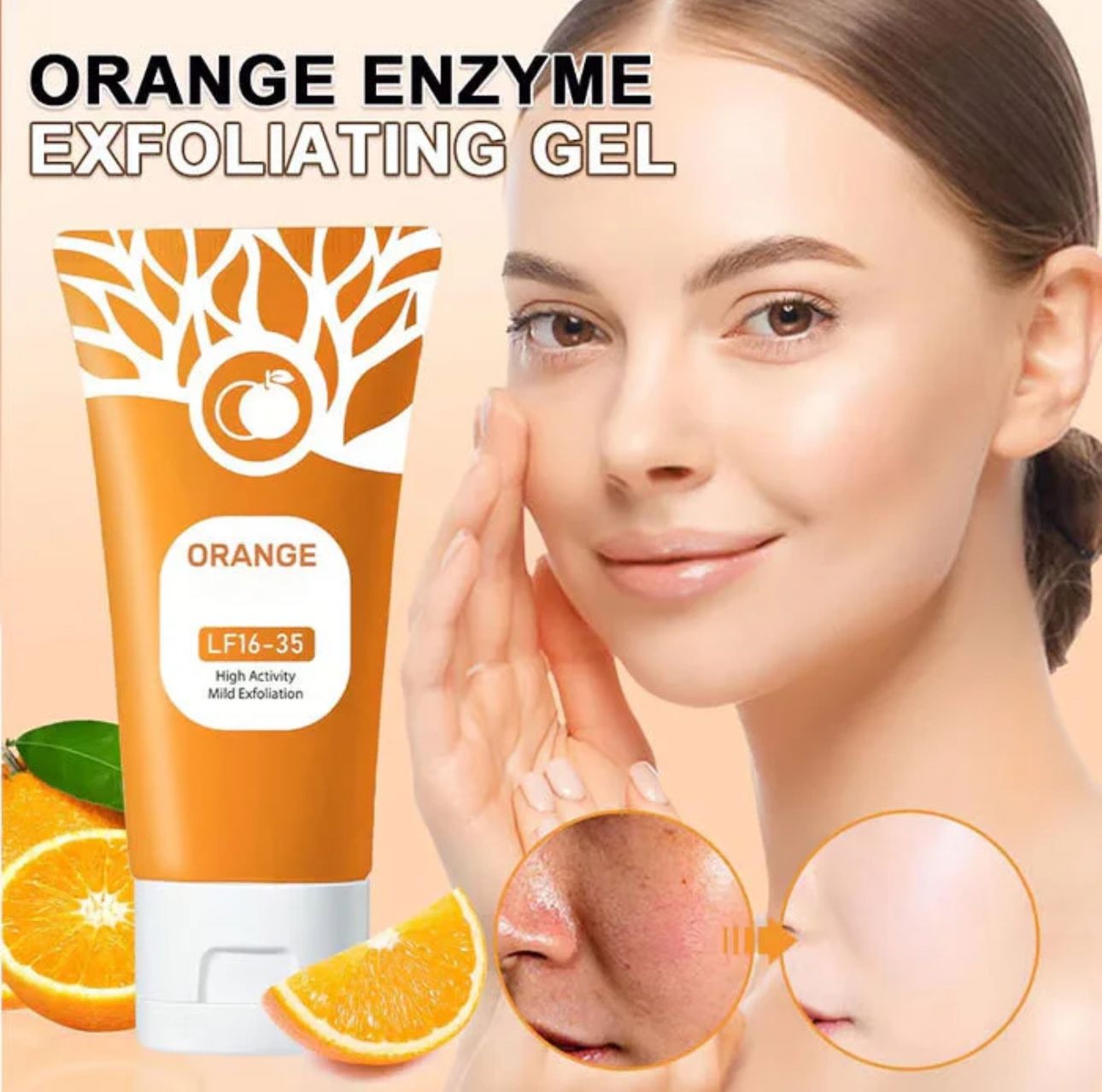 Orange Enzyme Exfoliating Gel – 60g | Brightening, Nourishing & Citrus Skincare for Radiant, Glowing, Healthy Skin thumbnail 3
