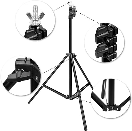 7 Ft Ring Light Stand for Photography & Video | Professional Grade Adjustable Stand thumbnail 3