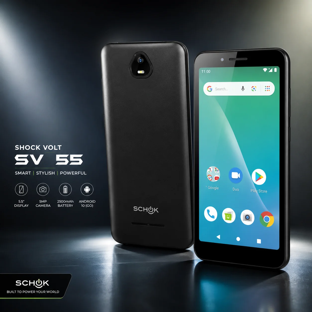 American Schok Volt SV55 Mobile Phone | No Sims(WiFi Only) | Android 11 | Free Compatible Charger | Snapdragon 425 | Best Economical Smart Mobile Phone | Mobile Phones Low Price | Globally Customized thumbnail 2