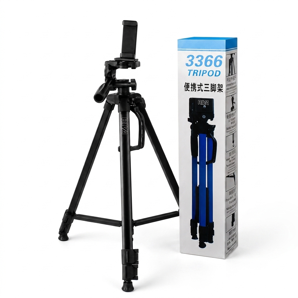 Tripod 3366 Tripod Stand for Mobile Phone – TikTok & YouTube Camera Stand