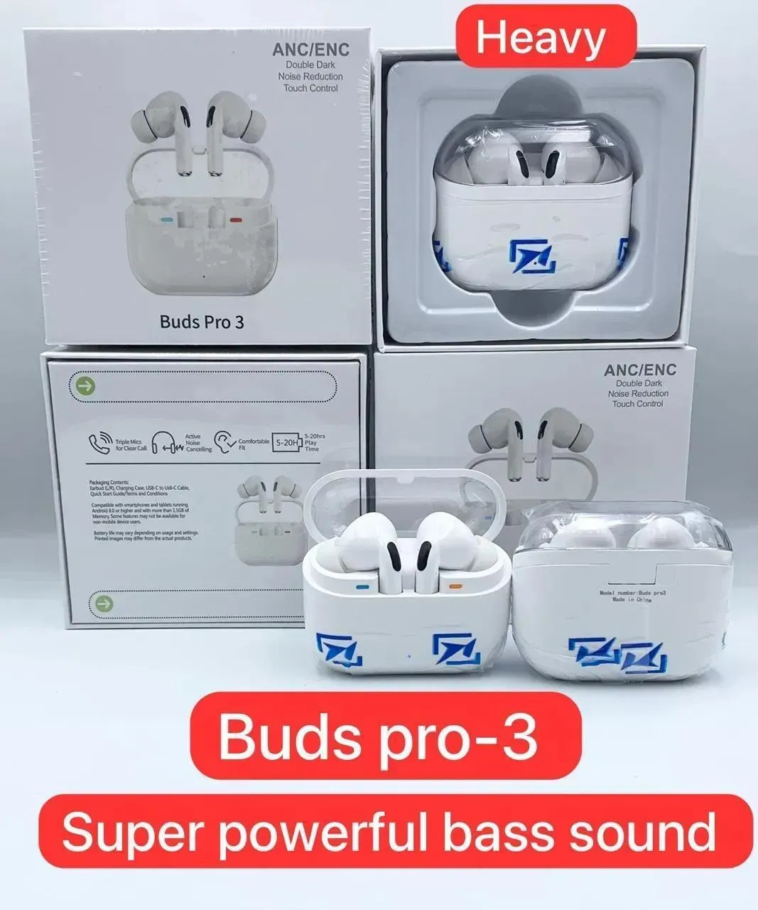 Premium Wireless Earbuds with ANC & Bass thumbnail 5